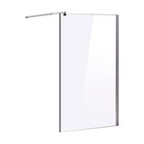 1000 x 2000mm Frameless 10mm Safety Glass Shower Screen - Side View