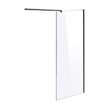 1000 x 2100mm Frameless 10mm Safety Glass Shower Screen - Side View