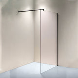 1100 x 2100mm Frameless 10mm Safety Glass Shower Screen - Top-Down View
