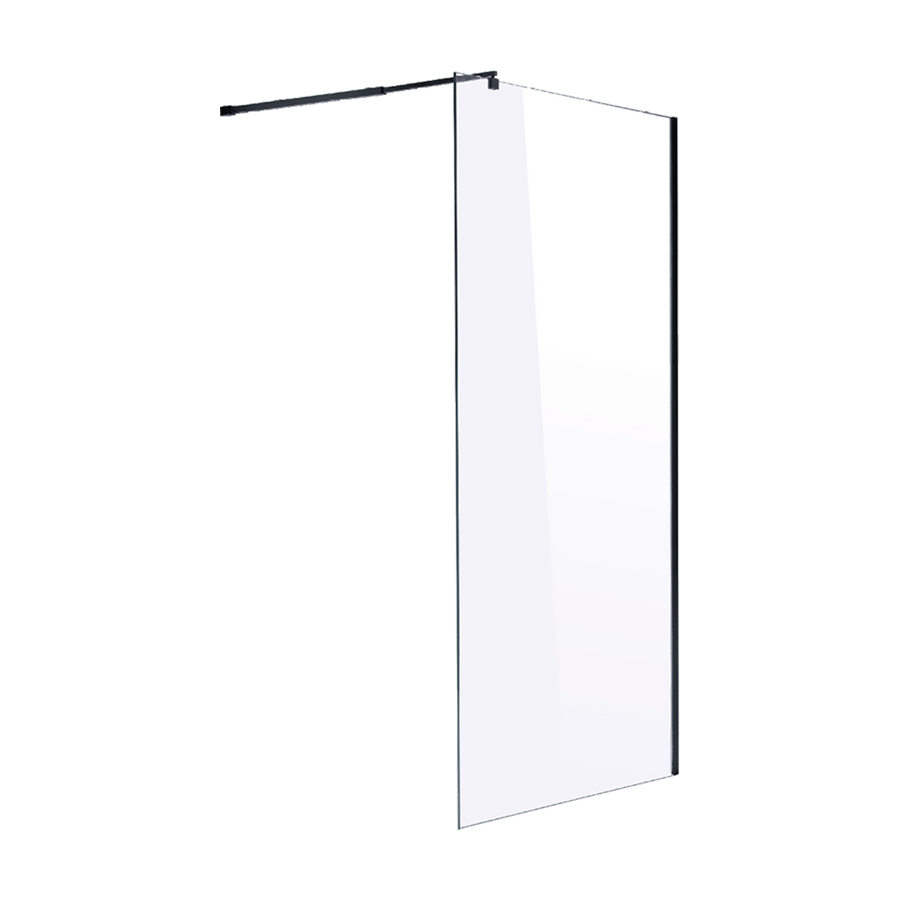 1200 x 2000mm Frameless 10mm Safety Glass Shower Screen
