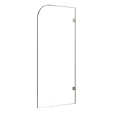 700 x 1450mm Frameless Bath Panel 10mm Glass Shower Screen By Della Francesca - Top-Down View