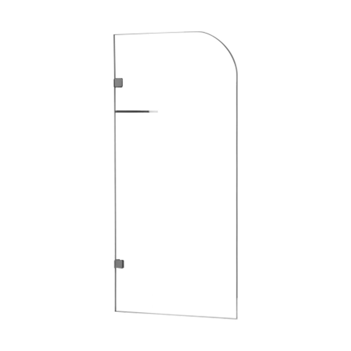 700 x 1450mm Frameless Bath Panel 10mm Glass Shower Screen By Della Francesca