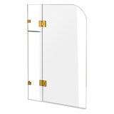 900 x 1450mm Frameless Bath Panel 10mm Glass Shower Screen By Della Francesca