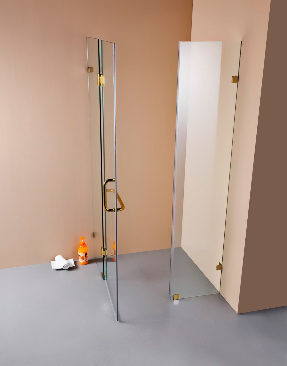 1000 x 1000mm Frameless 10mm Glass Shower Screen By Della Francesca