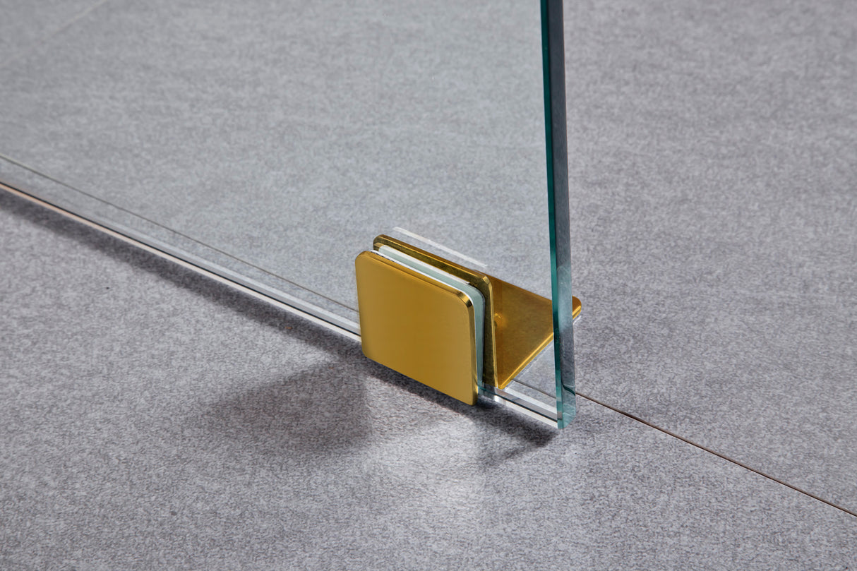 1000 x 1000mm Frameless 10mm Glass Shower Screen By Della Francesca