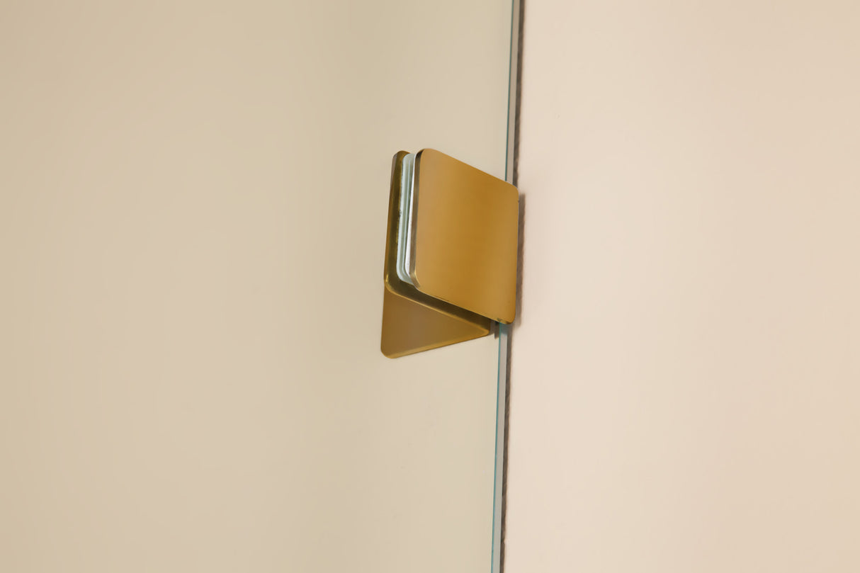 1000 x 1000mm Frameless 10mm Glass Shower Screen By Della Francesca