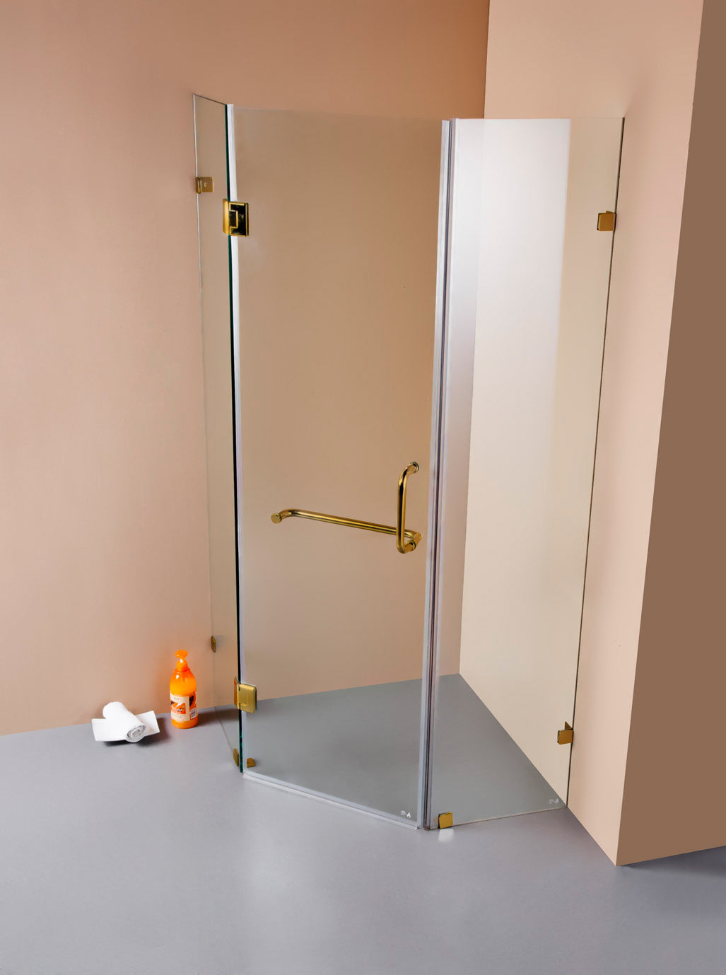 1000 x 1000mm Frameless 10mm Glass Shower Screen By Della Francesca