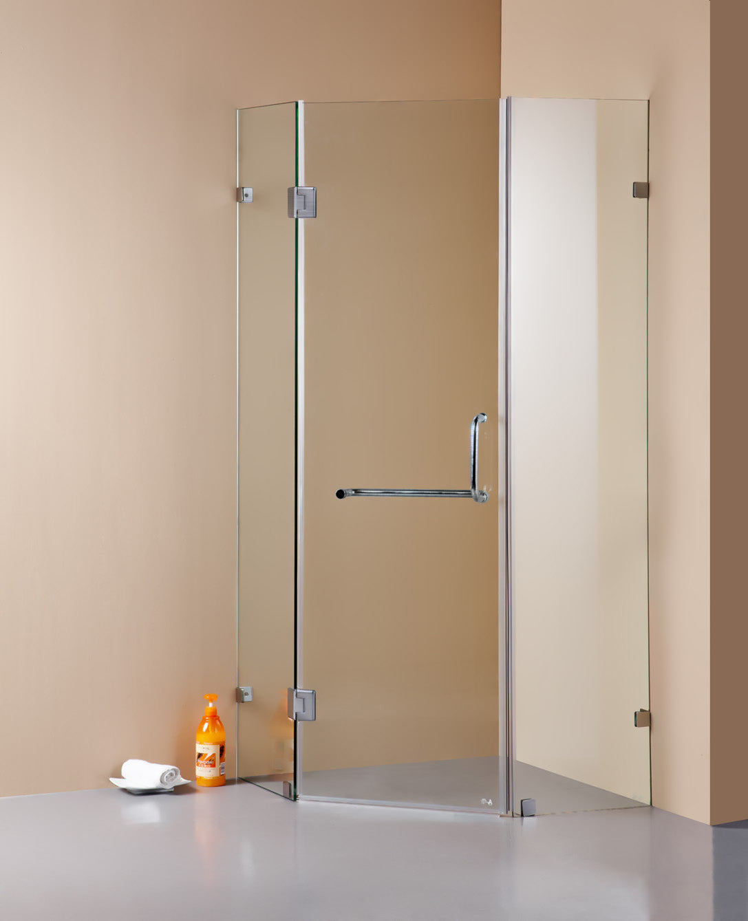 1000 x 1000mm Frameless 10mm Glass Shower Screen By Della Francesca