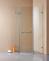 1000 x 1000mm Frameless 10mm Glass Shower Screen By Della Francesca
