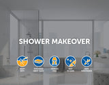 1000 x 1000mm Frameless 10mm Glass Shower Screen By Della Francesca