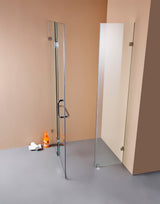 1000 x 1000mm Frameless 10mm Glass Shower Screen By Della Francesca