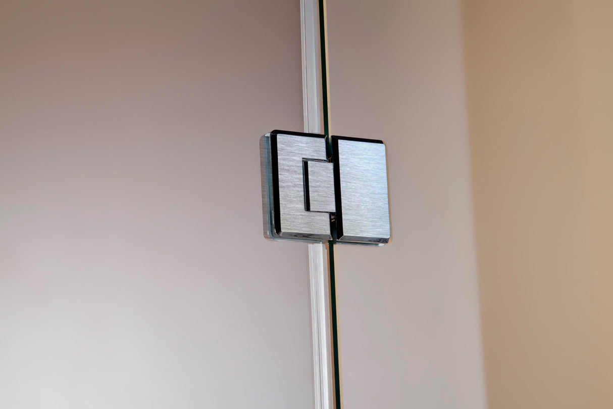 1000 x 1000mm Frameless 10mm Glass Shower Screen By Della Francesca