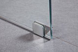 1000 x 1000mm Frameless 10mm Glass Shower Screen By Della Francesca - Rear View