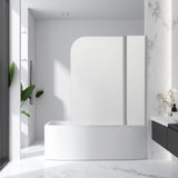 180 Degree Pivot Door 6mm Safety Glass Bath Shower Screen 1200x1400mm