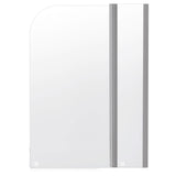 180 Degree Pivot Door 6mm Safety Glass Bath Shower Screen 1200x1400mm - 45-Degree Angle