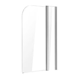180 Degree Pivot Door 6mm Safety Glass Bath Shower Screen 1200x1400mm - Close-Up Angle