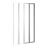 4 Fold Chrome Folding Bath Shower Screen Door Panel 1000 x 1400mm - Extra Image