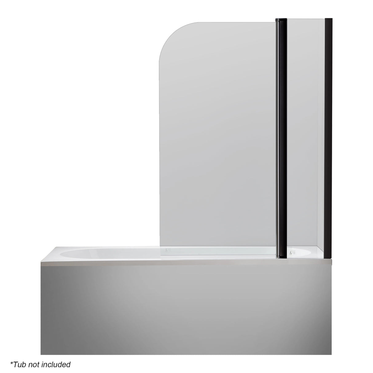 180 Degree Pivot Door 6mm Safety Glass Bath Shower Screen 1000x1400mm By Della Francesca