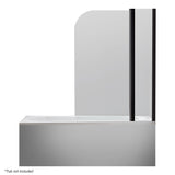 180 Degree Pivot Door 6mm Safety Glass Bath Shower Screen 1000x1400mm By Della Francesca