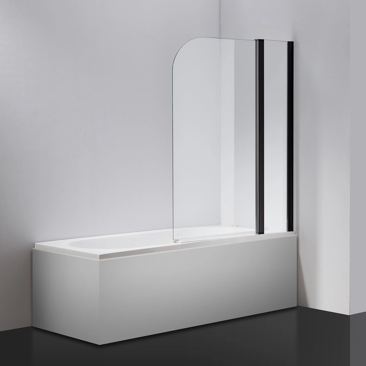 180 Degree Pivot Door 6mm Safety Glass Bath Shower Screen 1000x1400mm By Della Francesca