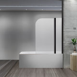 180 Degree Pivot Door 6mm Safety Glass Bath Shower Screen 1000x1400mm By Della Francesca - Close-Up Angle