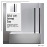 180 Degree Pivot Door 6mm Safety Glass Bath Shower Screen 1000x1400mm By Della Francesca
