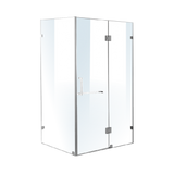 1200 x 900mm Frameless 10mm Glass Shower Screen By Della Francesca - Side View
