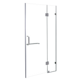 120 x 200cm Wall to Wall Frameless Shower Screen 10mm Glass By Della Francesca