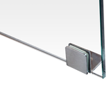 1000 x 1000mm Frameless 10mm Glass Shower Screen By Della Francesca - 45-Degree Angle
