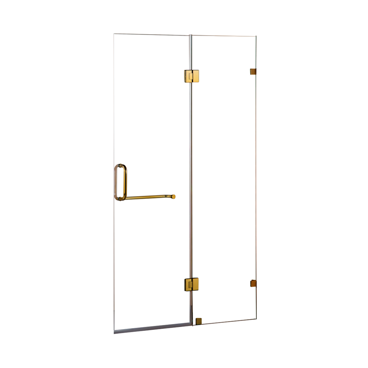 110 x 200cm Wall to Wall Frameless Shower Screen 10mm Glass By Della Francesca