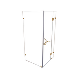 1000 x 700mm Frameless 10mm Glass Shower Screen By Della Francesca