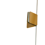 1100 x 900mm Frameless 10mm Glass Shower Screen By Della Francesca - Rear View
