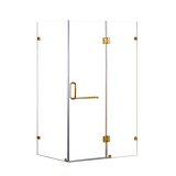 1200 x 700mm Frameless 10mm Glass Shower Screen By Della Francesca - Side View