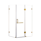 1200 x 800mm Frameless 10mm Glass Shower Screen By Della Francesca - Side View
