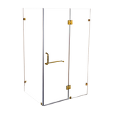 1200 x 900mm Frameless 10mm Glass Shower Screen By Della Francesca - 45-Degree Angle