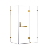 1200 x 1000mm Frameless 10mm Glass Shower Screen By Della Francesca - 45-Degree Angle