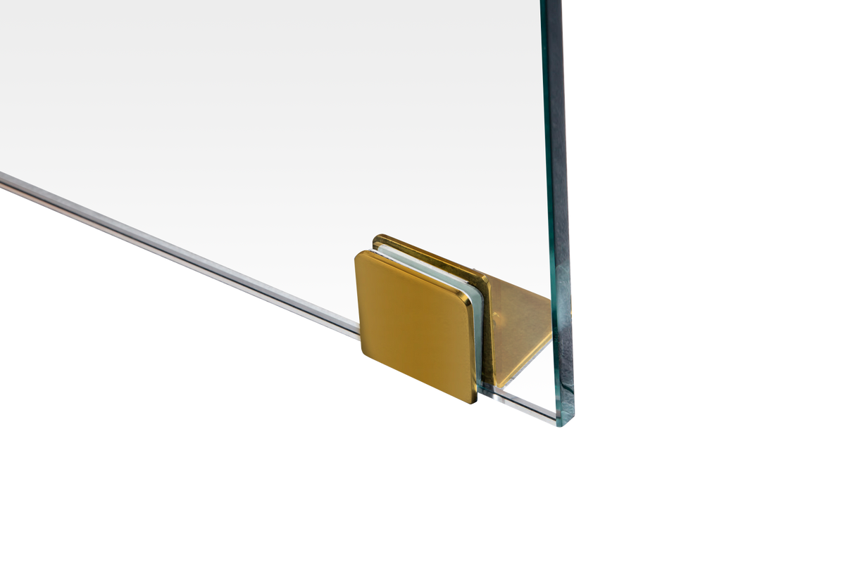 1200 x 1000mm Frameless 10mm Glass Shower Screen By Della Francesca