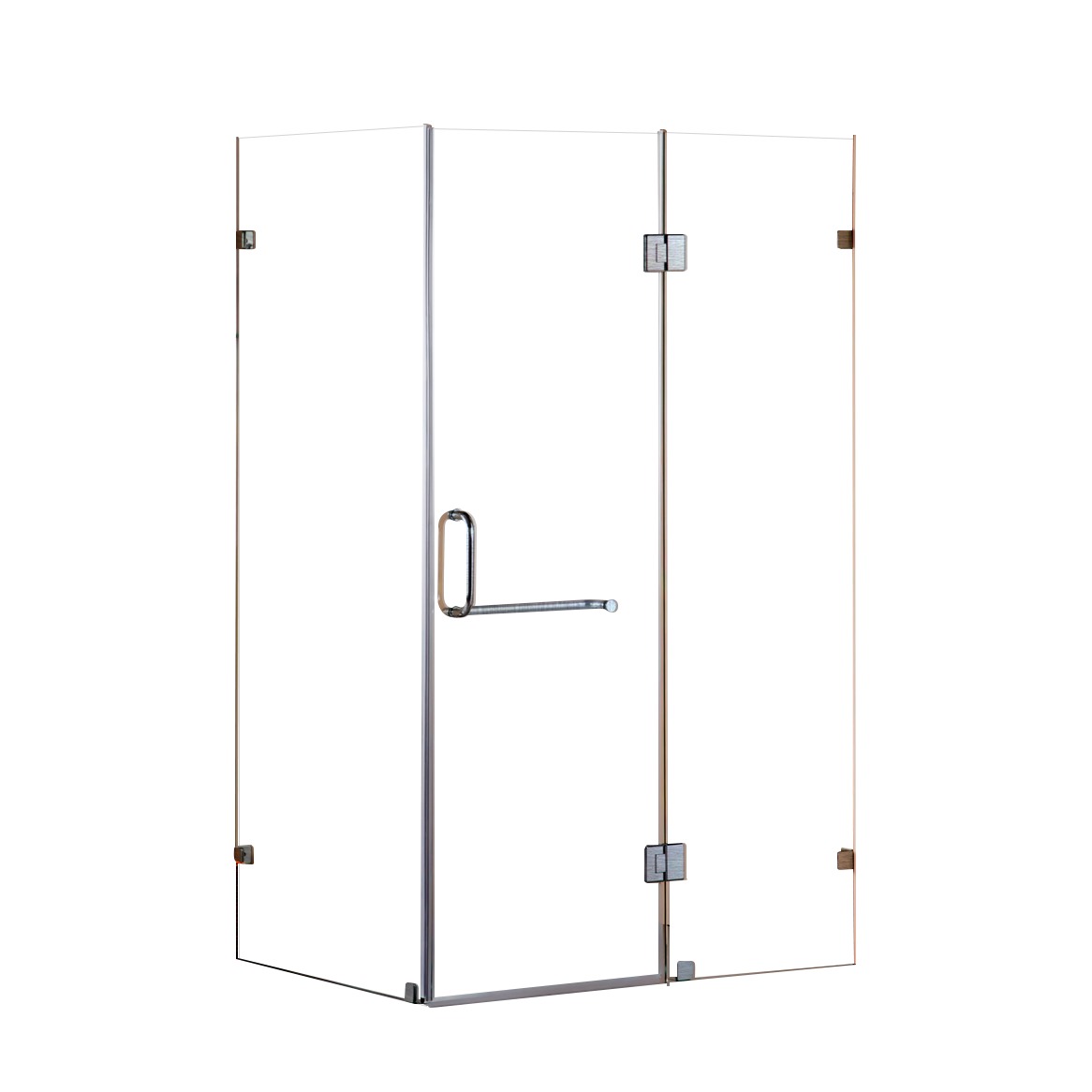 1100 x 700mm Frameless 10mm Glass Shower Screen By Della Francesca