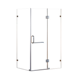 1100 x 900mm Frameless 10mm Glass Shower Screen By Della Francesca