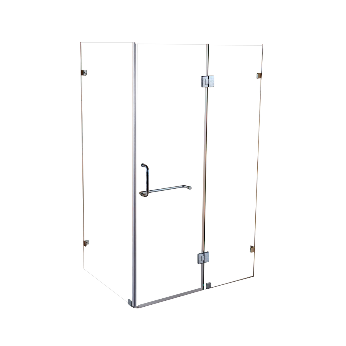 1100 x 1000mm Frameless 10mm Glass Shower Screen By Della Francesca