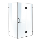 1200 x 1000mm Frameless 10mm Glass Shower Screen By Della Francesca - Side View