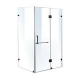 1200 x 1000mm Frameless 10mm Glass Shower Screen By Della Francesca - Side View