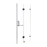 120 x 200cm Wall to Wall Frameless Shower Screen 10mm Glass By Della Francesca