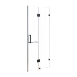 120 x 200cm Wall to Wall Frameless Shower Screen 10mm Glass By Della Francesca - Side View