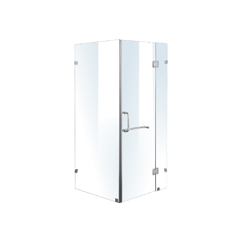 1100 x 800mm Frameless 10mm Glass Shower Screen By Della Francesca