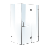1100 x 900mm Frameless 10mm Glass Shower Screen By Della Francesca