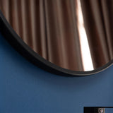 60cm Round Wall Mirror Bathroom Makeup Mirror by Della Francesca - Side View