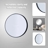 70cm Round Wall Mirror Bathroom Makeup Mirror by Della Francesca