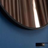 90cm Round Wall Mirror Bathroom Makeup Mirror by Della Francesca - Side View