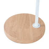 Modern Table lamp Desk Light Timber Base Bedside Bedroom White